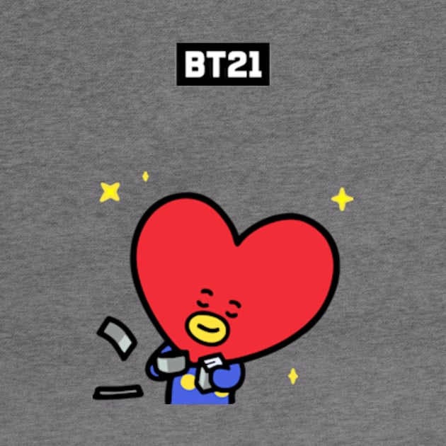 bt21 bts exclusive design 58 by Typography Dose